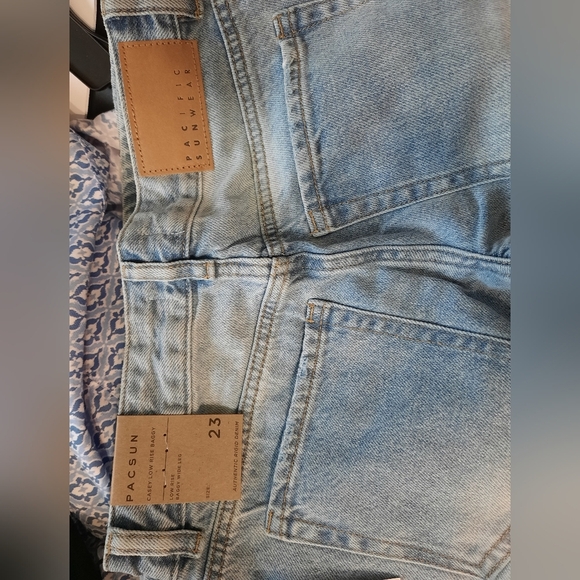 NWT PacSun Men' low rise Baggy Wide Jeans in Light Blue SIZE 23 - Picture 10 of 15